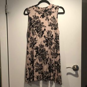 Floral shift tank dress